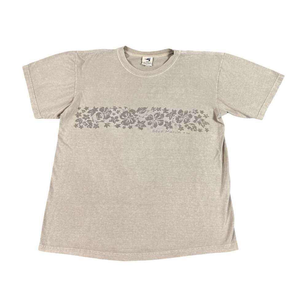 Vintage Blue Marlin Hawaiian Surf Wear Short Sleeve Tshirt Size Large